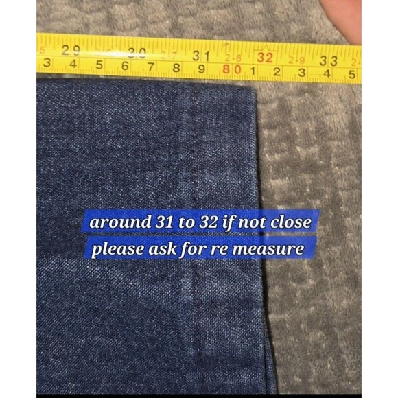 Vintage Jeans Men 35x31 Bell Bottom Utility Trouser Seafarer 50s USA Navy - Picture 11 of 12